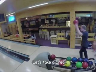 HUNT4K. xxx clip in a bowling place - I've got strike!